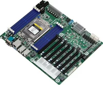 Pllakë amë ASRock WRX80D8-2T, Socket sWRX8, 8x DDR4, 7x PCIe x16, 3x LAN