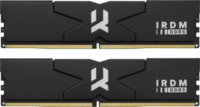RAM Memorje GoodRam IRDM IR-6400D564L32S/32GDC, DDR5 32GB (2x16GB) 6400MHz CL32 UDIMM, e zezë
