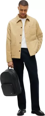 Çantë shpine për meshkuj Tommy Hilfiger TH Foundation AM0AM14685, e zezë
