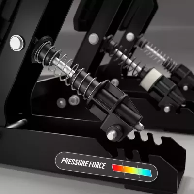 Set pedalesh gaming Thrustmaster Raceline Pedals III, 3 pedale, H.E.A.R.T. sensor, kompatibil PC/PS5/PS4/Xbox One/Series S/X, e zezë