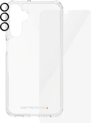 Mbështjellës PanzerGlass Samsung Galaxy A15/A15 5G, set 3-në-1, transparent