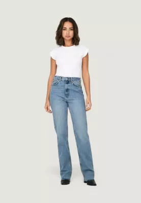Xhinse për femra Only ONLRILEY LIFE EX HW STR DNM DOT353 NOOS 15315031, blu e çelët denim [Madhësia: W32 L34]