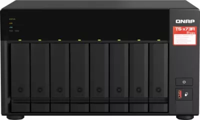 Server NAS QNAP TS-873A-8G, 8-bay, 8GB RAM, 2.5GbE, i zi