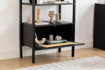 Raft librash Skye Decor, Nala 76, ngjyrë e zezë