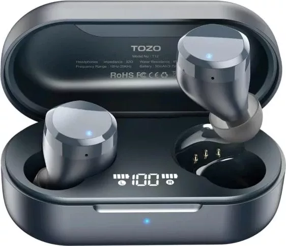 Kufje TOZO T12S True Wireless Stereo (TWS) Bluetooth, USB Type-C, Zezë