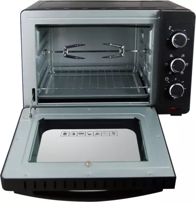 Furrë mini elektrike Esperanza EKO006N me konvekcion dhe shufër, 25L, 1600W, e zezë