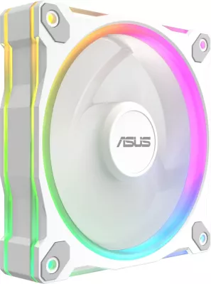 Set ventilatorë ASUS Prime MR120 Fan ARGB, 12 cm, për kasë, Bardhë, 3 copë