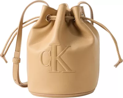Çantë bucket për femra Calvin Klein LV04F3640G, bezhë