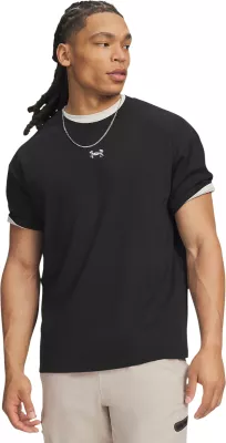 Maicë për meshkuj Under Armour UA M HWT Metal Logo SS 77-6013618, e zezë [Madhësia: XL]