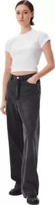 Maicë për femra Calvin Klein Jeans MONOGRAM BABY TEE LV047AB802, e bardhë [Madhësia: L]