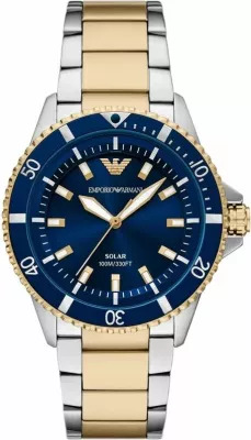 Orë dore meshkuj Emporio Armani World Explorer AR11738, dyngjyrëshe
