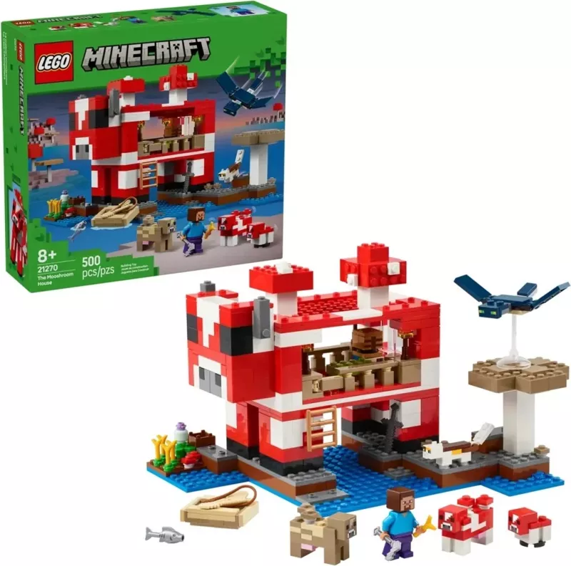 Set LEGO Minecraft 21270 Mooshroom House