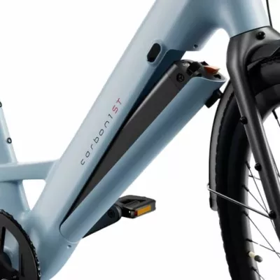 Bicikletë elektrike Urtopia Carbon 1 ST Step-Thru, M (155–185 cm), 250W, autonomi deri 130 km, Blu