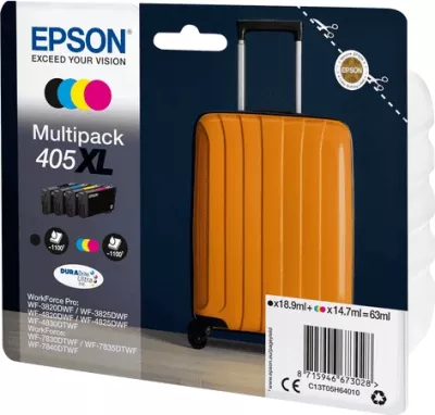 Kartrixh boje, Epson, 405XL C13T05H64010, XL 63 ml, Black/Cyan/Magenta/Yellow, multipack