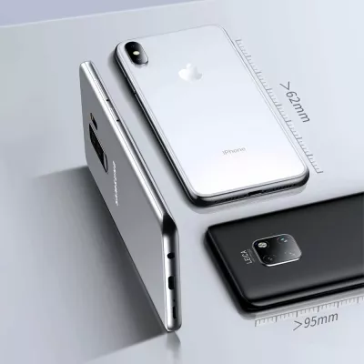 Mbështjellës për karta Baseus ACKD-B0G për celular, silikoni, Gri
