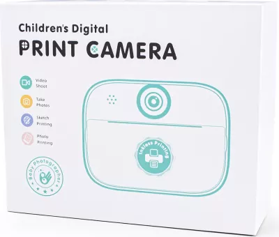 Printer termik mini për fëmijë Hurtel HURC10F me kamerë dhe video, 1800mAh, 32GB, Violet