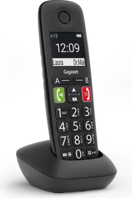 Telefon pa tela Gigaset E290HX, DECT, 150 kontakte, i zi