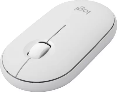 Maus Logitech Pebble M350s, wireless, bardhë