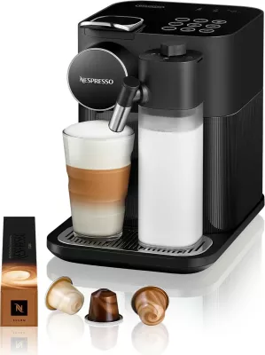 Aparat kafeje kapsula DeLonghi Nespresso Lattissima Gran EN 640.B, 1L, e zezë