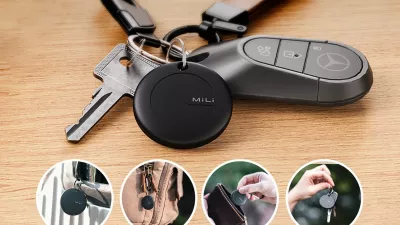 Gjurmues Bluetooth MiLi MiTag APL për iOS, BLE 5.2, IPX67, me këllëf, 3 copë, i zi