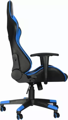 Karrige gaming Marvo CH-106BL, 180° recline, deri 150 kg, lëkurë PVC, e zezë/kaltër