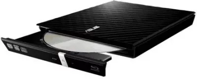 Shtytës optik i jashtëm, Asus, DQ0435 / 90-DQ0435-UA221KZ, Blu-ray, USB, i hollë, e zezë