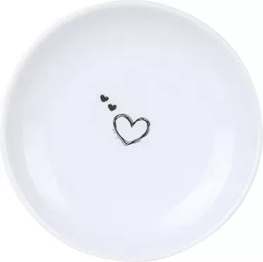 Set pjatash për ëmbëlsira, porcelan, 4 copë, Hermia, NNYO10DUS4885734