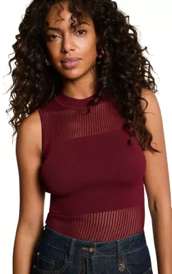 Maicë pa mëngë për femra Morgan De Toi 252-MJULIE, bordo