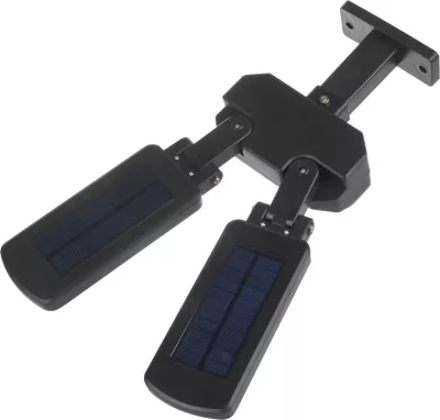 Lampë rruge solare LED Maclean MCE447 me sensor lëvizjeje dhe telekomandë, IP54, 2x450lm, 6500K