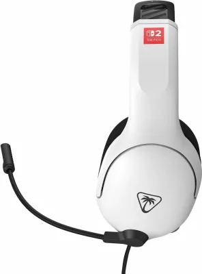 Kufje Turtle Beach Airlite Fit për Nintendo Switch, me kabllo 3.5 mm, over-ear, mikrofon flip-to-mute, Bardhë-Zi