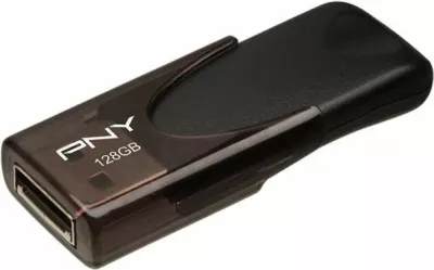 Pendrive PNY Attaché 4 2.0 128 GB USB 2.0, e zezë