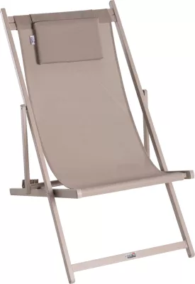 Karrige lounge profesionale KEA FH5076.03 alumin & textilene ngjyrë shampanje 59,5x102,5x94H cm