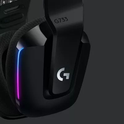 Kufje gaming Logitech G G733 LIGHTSPEED, wireless, RGB, e zezë