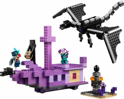 Set lodrash LEGO Minecraft 21264 Ender Dragon edhe End Ship
