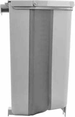 Kosh plehrash kampingu BRUNNER Pillar Fold-Away 7427022N, i palosshëm, me kapak, montim në dysheme ose me varëse, bardhë/gri