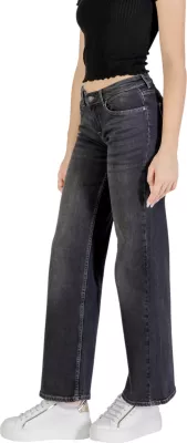 Xhinse për femra Only ONLJUDY-O LW WIDE LEG DNM TAI850, të zeza [Madhësia: M]