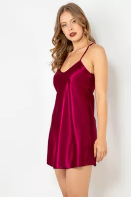 Babydoll Jumeon, ngjyrë e kuqe Claret, 001-018568
