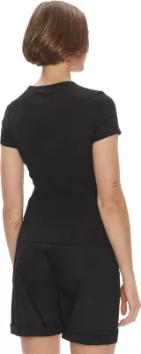 Maicë për femra Tommy Hilfiger Jeans TJW Badge Rib DW0DW17881, e zezë [Madhësia: M]