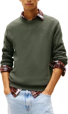 Xhemper për meshkuj Tommy Hilfiger Jeans TJM Slim Ess DM0DM21787, i gjelbër ulliri [Madhësia: S]