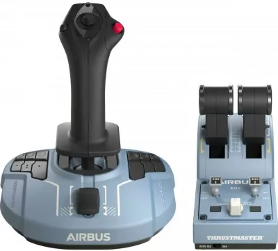 Joystick Thrustmaster TCA Officer Pack AIRBUS Edition për PC, 12 butona, USB, zi/blu