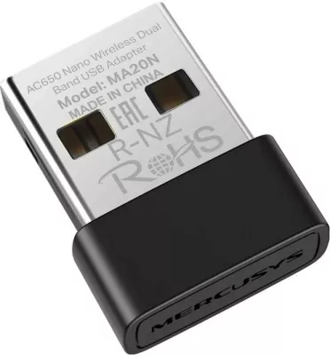 Adapter Wi-Fi USB Mercusys MA20N, AC650 Nano