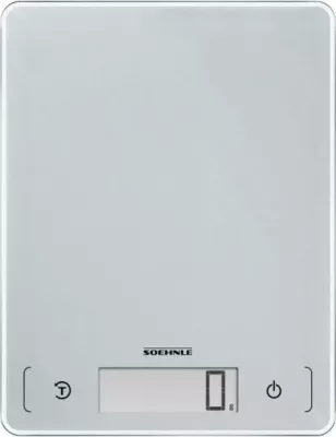 Peshore kuzhine digitale, Soehnle, Page Comfort 300 Slim 61504, kapacitet 10 kg, gri