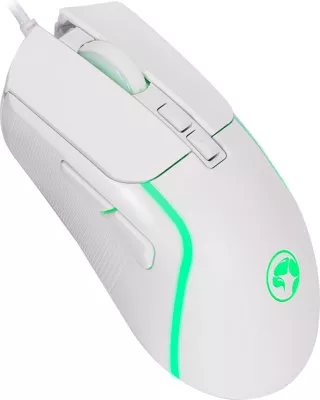 Maus gaming Marvo M292 WH CAPO 20 8000 DPI me kabllo, i bardhë
