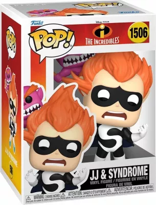 Set figurina vinyl Funko POP! Disney The Incredibles JJ & Syndrome, 2 copë