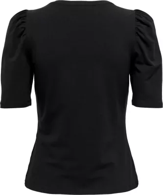 Maicë për femra Only ONLLIVE LOVE 2/4 PUFFTOP JRS NOOS 15282484, e zezë [Madhësia: XL]