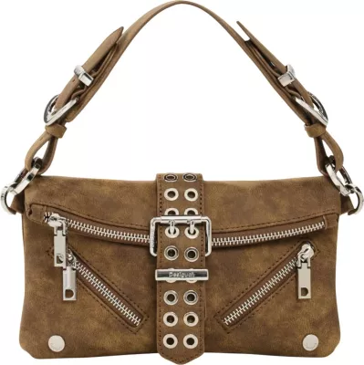 Çantë krahu Desigual Valentine 26WAXP69 për femra, camel