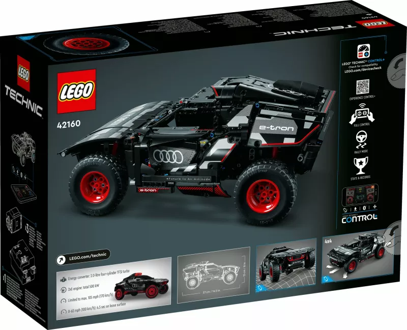 Set ndërtimi LEGO Audi RS Q e-tron, 10 vjet, Plastikë, 914 pjesë, 1.86 kg