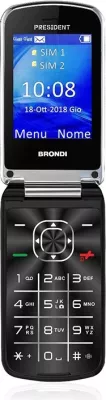 Celular Brondi President Nero DS, Dual SIM, 3.0 inch, i zi