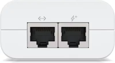 Adapter PoE Ubiquiti U-POE-AT, Gigabit Ethernet, Bardhë