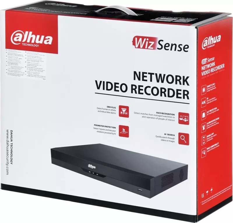 Regjistrues rrjeti video DAHUA NVR4208-EI, 16TB, 1U, i zi